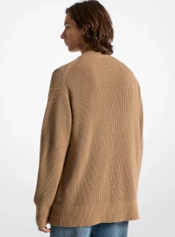 Cardigan em algodão de corte grande | Michael Kors [PT]