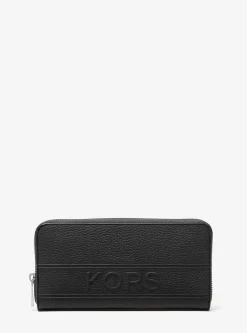 Carteira com fecho à volta em pele granulada Hudson | Michael Kors [PT]