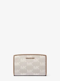 Carteira com logótipo em jacquard Bryant média | Michael Kors [PT]