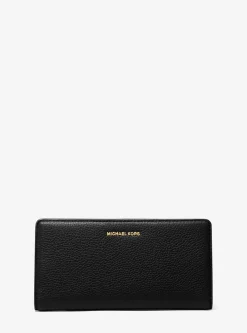 Carteira com mola de pressão à frente em pele granulada Bryant grande | Michael Kors [PT]