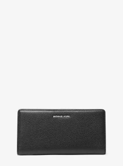 Carteira com mola de pressão à frente em pele granulada Bryant grande | Michael Kors [PT]