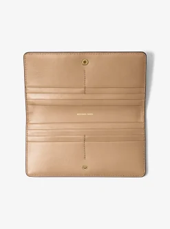 Carteira com mola de pressão à frente em pele granulada Bryant grande | Michael Kors [PT]