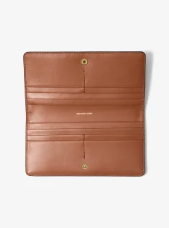 Carteira com mola de pressão à frente em pele granulada Bryant grande | Michael Kors [PT]