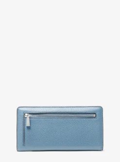 Carteira com mola de pressão à frente em pele granulada Bryant grande | Michael Kors [PT]