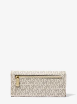 Carteira com mola de pressão à frente com logótipo exclusivo Jet Set grande | Michael Kors [PT]