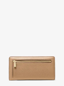 Carteira com mola de pressão à frente em pele granulada Bryant grande | Michael Kors [PT]
