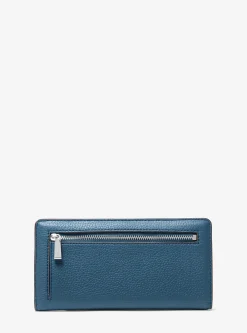 Carteira com mola de pressão à frente em pele granulada Bryant grande | Michael Kors [PT]