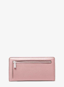 Carteira com mola de pressão à frente em pele granulada Bryant grande | Michael Kors [PT]