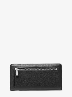 Carteira com mola de pressão à frente em pele granulada Bryant grande | Michael Kors [PT]