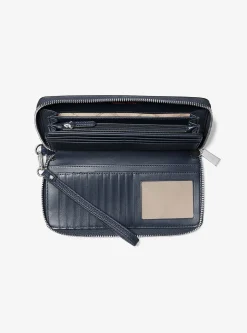 Carteira continental em pele granulada grande | Michael Kors [PT]