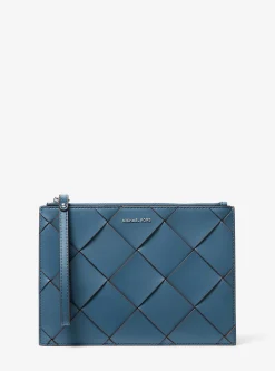 Carteira de mão em pele tecida Jet Set Travel extragrande | Michael Kors [PT]