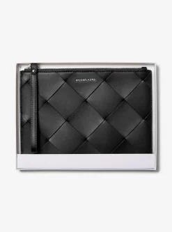 Carteira de mão em pele tecida Jet Set Travel extragrande | Michael Kors [PT]