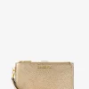 Carteira de mão para smartphone de pele granulada metalizada Adele grande | Michael Kors [PT]