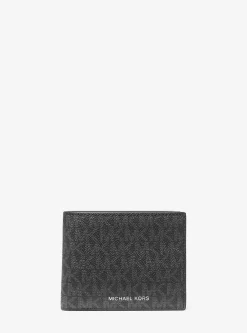 Carteira dobrável com aba adicional e logótipo Harrison | Michael Kors [PT]