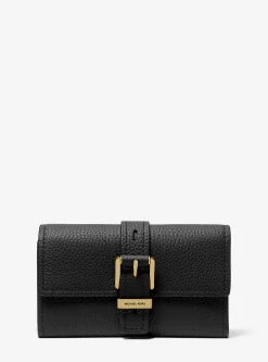Carteira dobrável em pele granulada Nolita média | Michael Kors [PT]