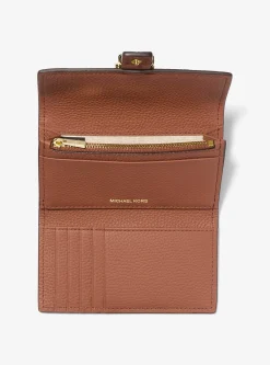 Carteira dobrável em pele granulada Nolita média | Michael Kors [PT]