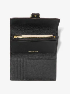 Carteira dobrável em pele granulada Nolita média | Michael Kors [PT]