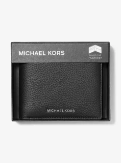 Carteira dobrável em pele granulada Hudson | Michael Kors [PT]