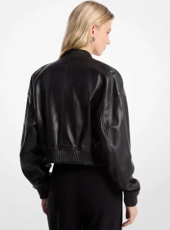 Casaco bomber curto em pele | Michael Kors [PT]