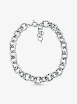 Colar com elos de corrente em latão banhado a metal precioso grande | Michael Kors [PT]