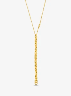 Colar com elos em prata de lei banhado a metal precioso Astor pequeno | Michael Kors [PT]