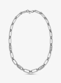 Colar de corrente de elos em latão banhado a metal precioso | Michael Kors [PT]