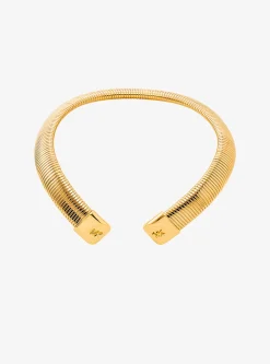 Colar tubogas em latão banhado a metal precioso | Michael Kors [PT]