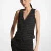 Colete em crepe adornado | Michael Kors [PT]