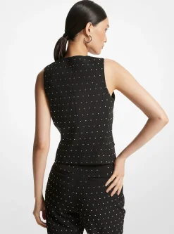 Colete em crepe adornado | Michael Kors [PT]