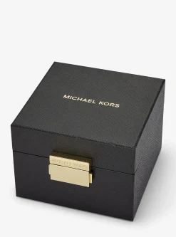 Conjunto-presente bijuteria e relógio dourado Emery pequeno | Michael Kors [PT]