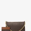 Conjunto-presente com pochete com logótipo média e porta-cartões | Michael Kors [PT]