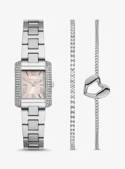 Conjunto-presente de relógio e pulseira Emery mini | Michael Kors [PT]