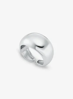 Cuff redondo em latão banhado a metal precioso grande | Michael Kors [PT]