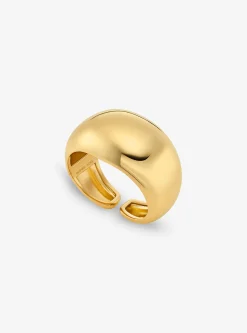 Cuff redondo em latão banhado a metal precioso grande | Michael Kors [PT]