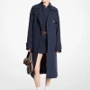 Gabardina com cinto em crepe texturado | Michael Kors [PT]