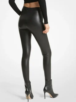 Leggings em pele sintética elástica | Michael Kors [PT]