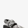 Loafer aberto atrás em pele com motivo de cobra em relevo Darrington | Michael Kors [PT]