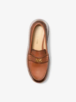 Loafer com plataforma em pele polida Indy | Michael Kors [PT]