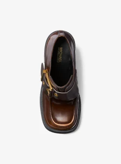 Loafer com plataforma em pele polida Colby | Michael Kors [PT]