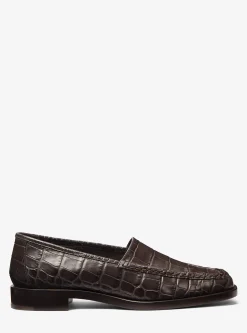 Loafer em pele com motivo de crocodilo em relevo Carolyn | Michael Kors [PT]