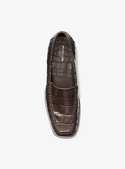Loafer em pele com motivo de crocodilo em relevo Carolyn | Michael Kors [PT]