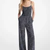 Macacão em georgette adornado com estampado floral | Michael Kors [PT]
