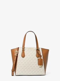 Mala a tiracolo convertível em pele com o logótipo exclusivo Taryn pequena | Michael Kors [PT]