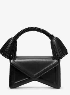 Mala de ombro com borlas em pele Manhatta | Michael Kors [PT]