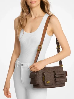 Mala de ombro com logótipo exclusivo Dakota média | Michael Kors [PT]