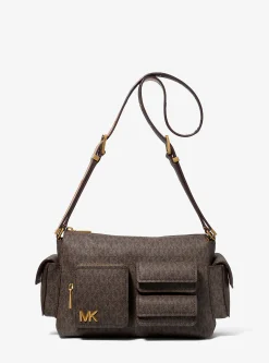 Mala de ombro com logótipo exclusivo Dakota média | Michael Kors [PT]