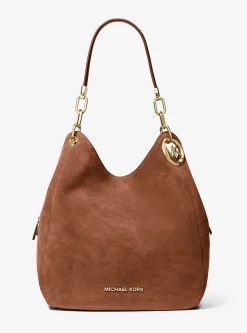Mala de ombro em camurça Lillie grande | Michael Kors [PT]