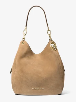 Mala de ombro em camurça Lillie grande | Michael Kors [PT]