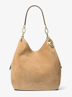 Mala de ombro em camurça Lillie grande | Michael Kors [PT]