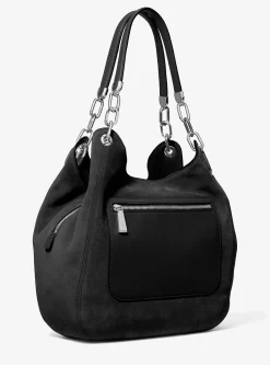 Mala de ombro em camurça Lillie grande | Michael Kors [PT]